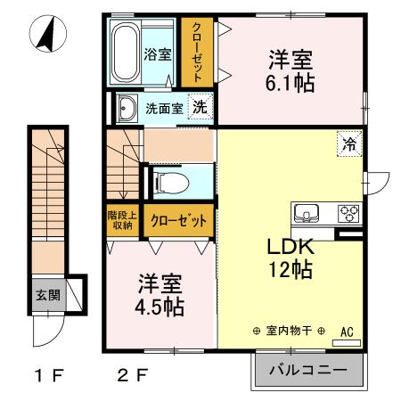ディールーム上菅田（202） 間取り図画像