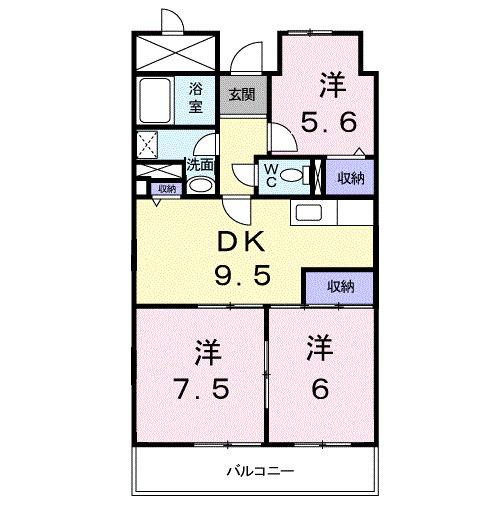 エステートピア小田原（504） 間取り図画像