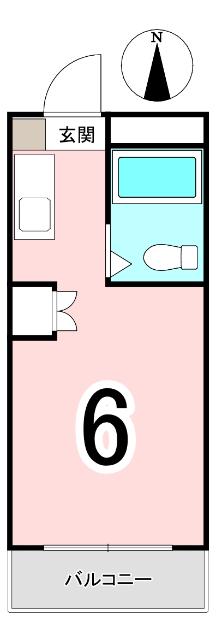 TOP衣笠第5 間取り図画像