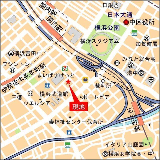 ＧＲＡＮ　ＰＡＳＥＯ横濱関内ＰＲＥＭＩＵＭ（804） 地形図・案内図