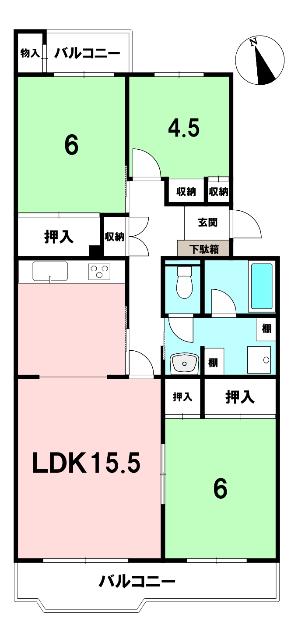 各居室に収納ございます