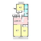 2面バルコニーあり