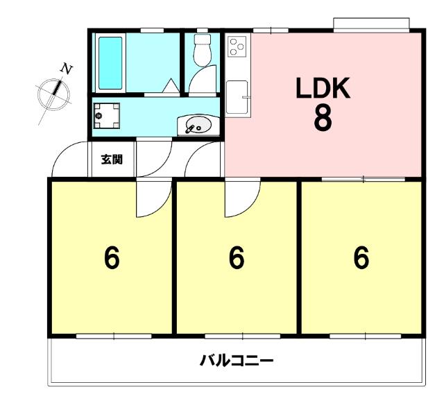 横須賀市桜が丘中古マンション 間取り図画像