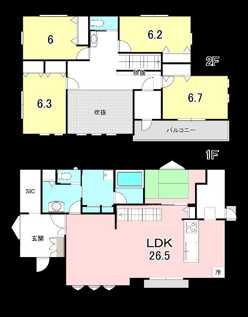 横須賀市池田町中古戸建 間取り図画像
