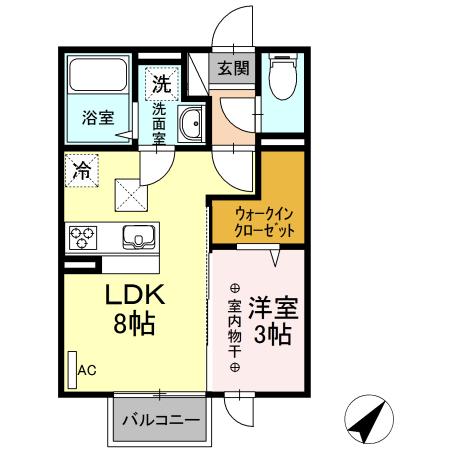 eims　Ｂ（105） 間取り図画像