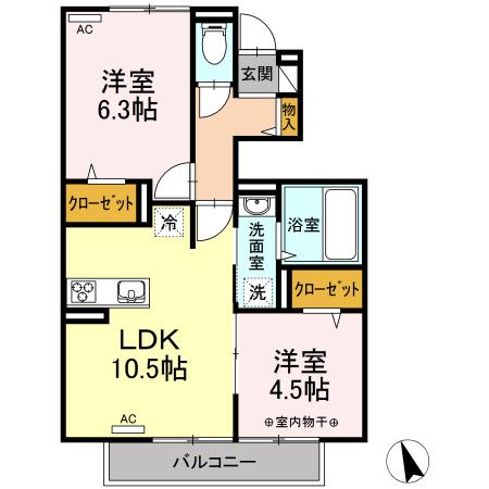 ロイヤルレジデンス東泉町（105） 間取り図画像