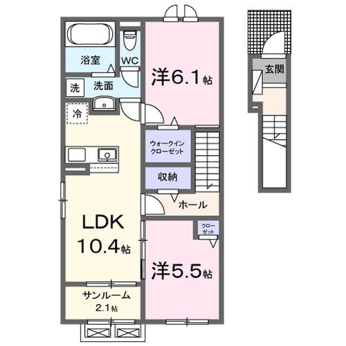 アプローチⅢ（203） 間取り図画像