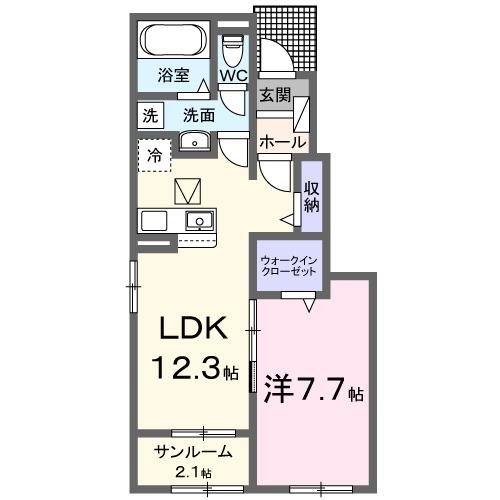 アプローチⅣ（103） 間取り図画像