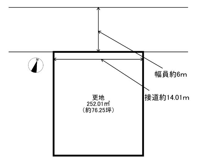 神戸市西区桜が丘西町一丁目　土地 区画図
