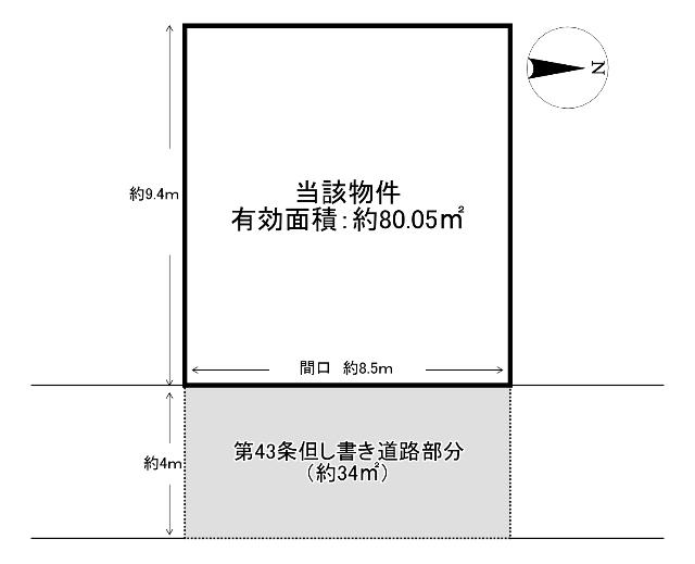 大東市氷野売地 区画図