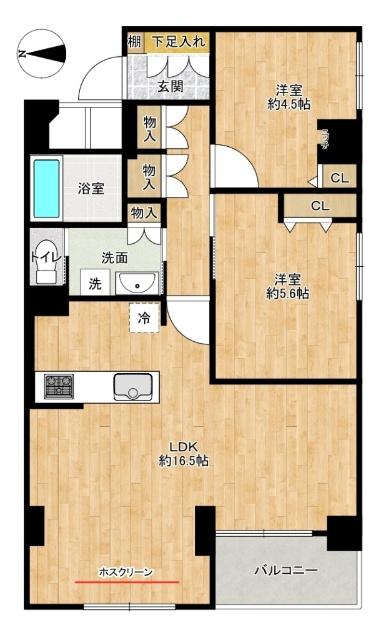 ユニライフ江坂Ⅱ（702） 間取り図画像
