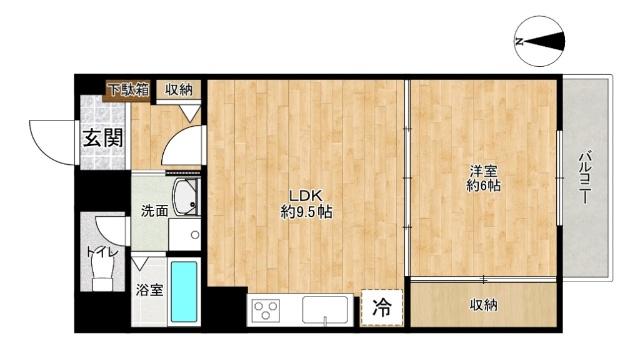 天王寺東ハイツ 間取り図画像