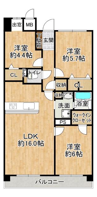 ステイツ千里・山手町 間取り図画像