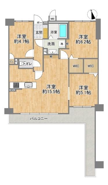ディオレ江坂 間取り図画像