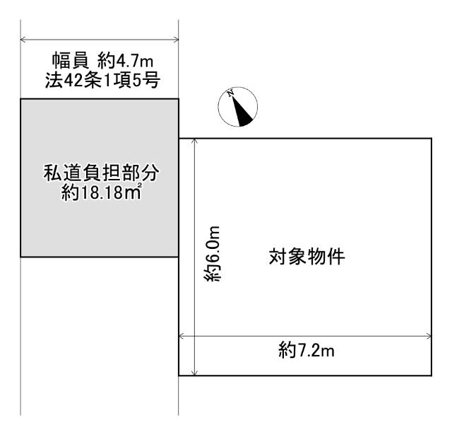 西宮市段上町八丁目　土地 区画図