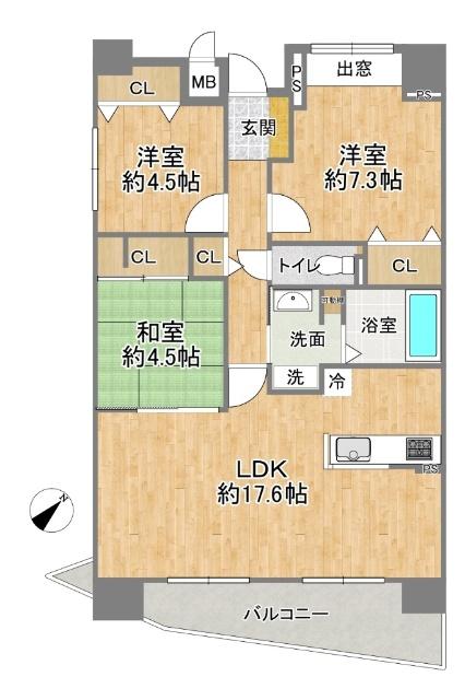 リーガル塚本第7 間取り図画像