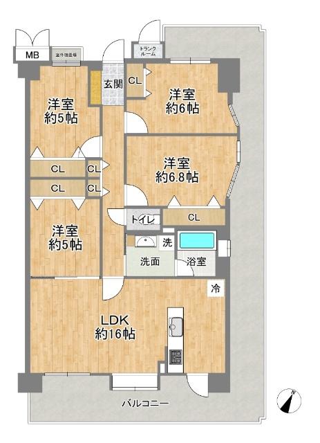 アドリーム江坂 間取り図画像