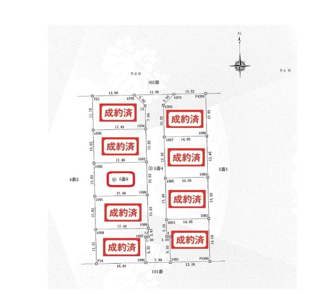 鯖江市水落町８号地 区画図