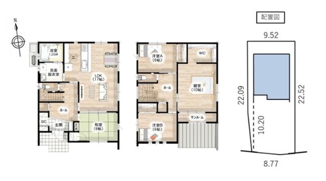 越前市芝原２丁目新築分譲Ｄ棟 間取り図画像