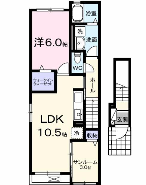 焼津市小川新町アパート 間取り図画像