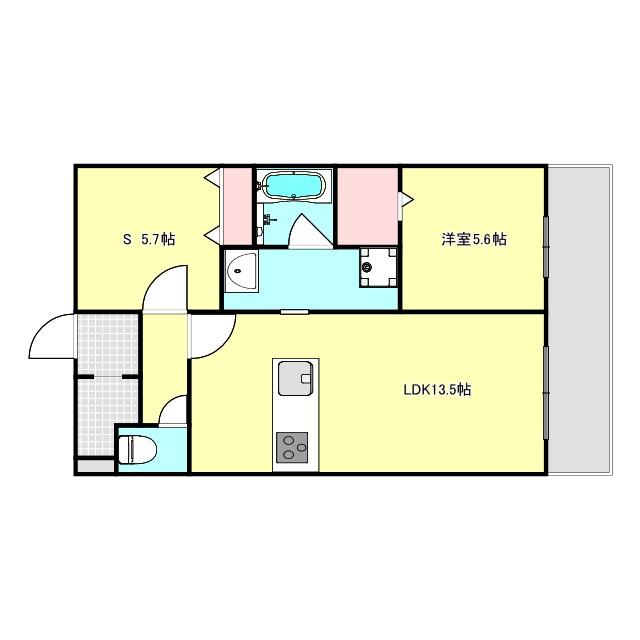 エール（302） 間取り図画像