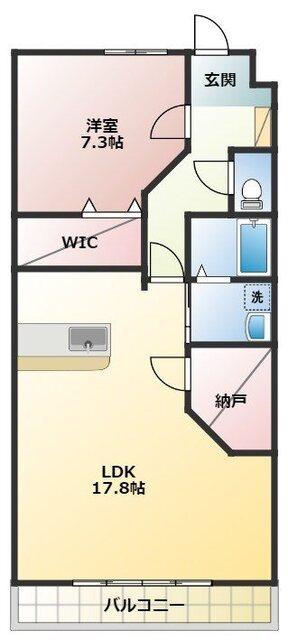 袋井市愛野東アパート 間取り図画像