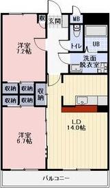 袋井市愛野南アパート 間取り図画像