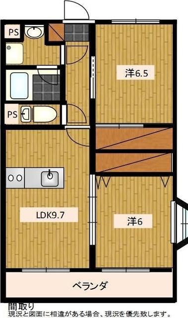 掛川市長谷マンション 間取り図画像