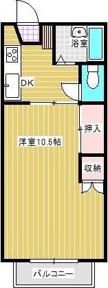 藤枝市新南新屋アパート 間取り図画像