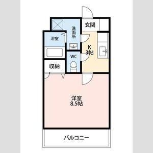 袋井市豊沢マンション 間取り図画像