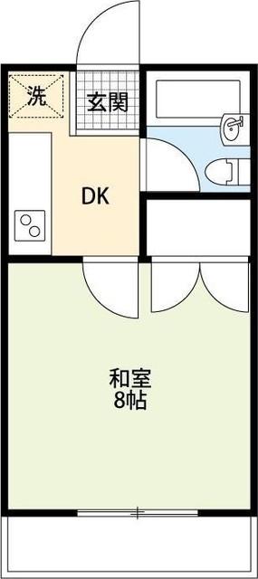 袋井市方丈アパート 間取り図画像