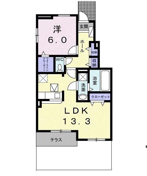 焼津市石津アパート 間取り図画像