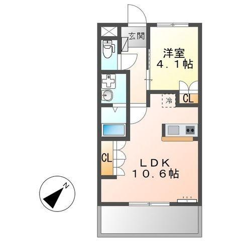 榛原郡吉田町住吉アパート 間取り図画像