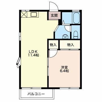 島田市金谷宮崎町アパート 間取り図画像