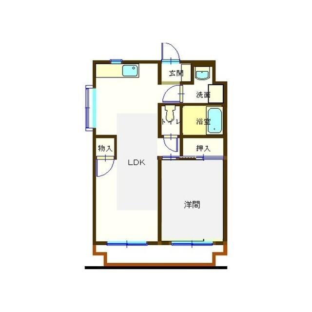 焼津市大村マンション 間取り図画像