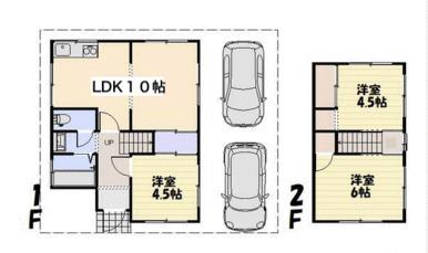 焼津市下小田一戸建 間取り図画像