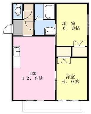 サンハイムA（202） 間取り図画像