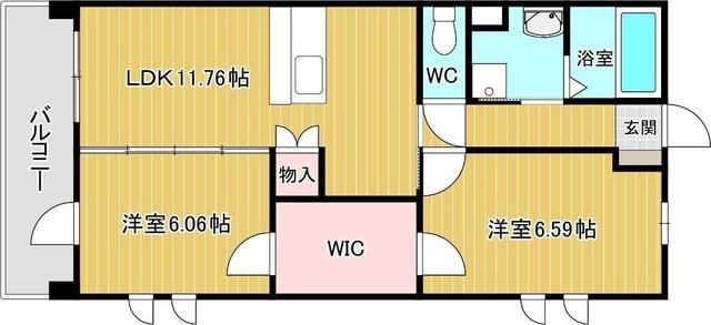 焼津市駅北マンション 間取り図画像