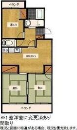 袋井市豊沢マンション 間取り図画像