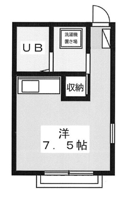 焼津市柳新屋アパート 間取り図画像