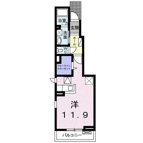 掛川市上張アパート 間取り図画像