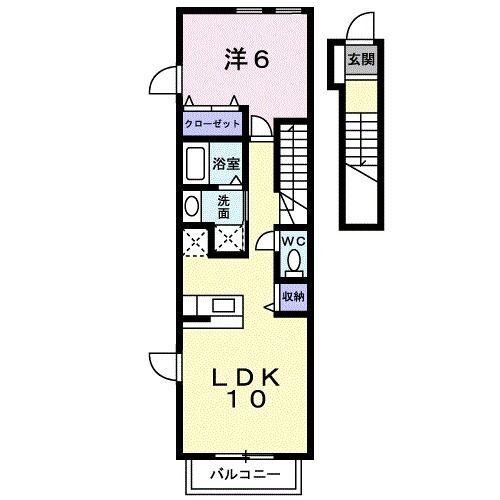 御前崎市池新田アパート 間取り図画像