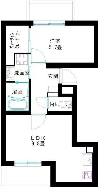 藤枝市駅前マンション 間取り図画像