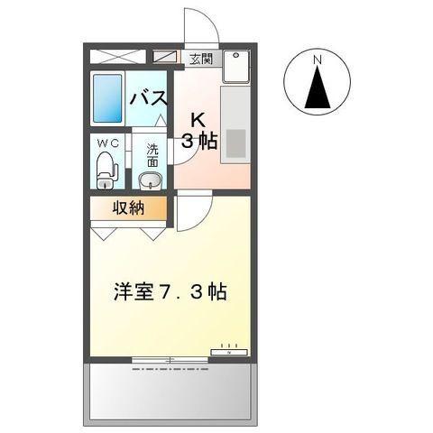 藤枝市下青島アパート 間取り図画像