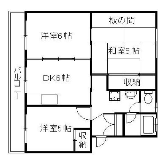 掛川市青葉台マンション 間取り図画像