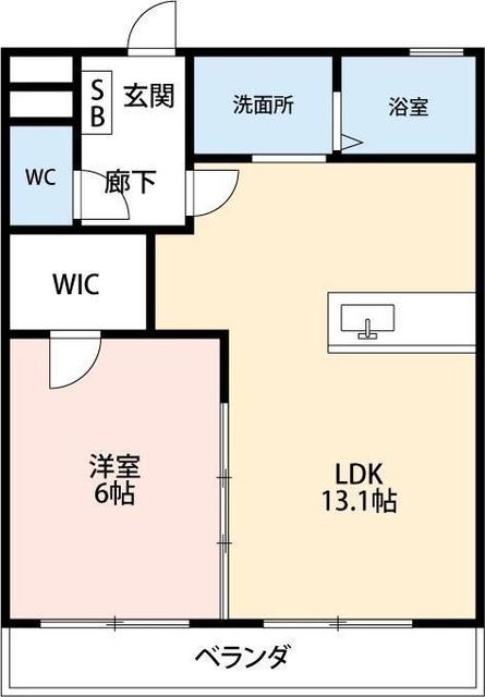 掛川市平野マンション 間取り図画像