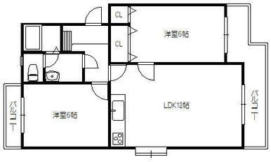 焼津市石津マンション 間取り図画像