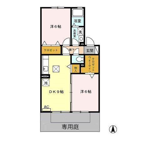 焼津市石津アパート 間取り図画像