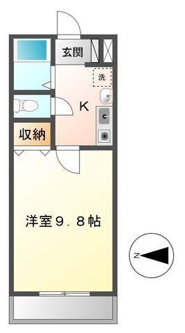 藤枝市田沼マンション 間取り図画像