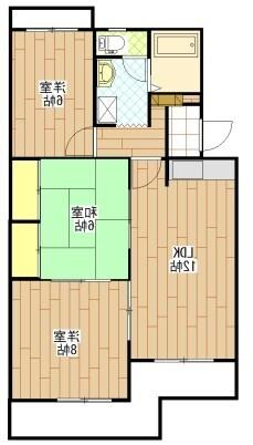 袋井市堀越マンション 間取り図画像